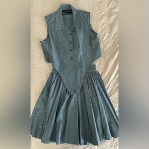 Trashy Diva two piece crop and skirt set